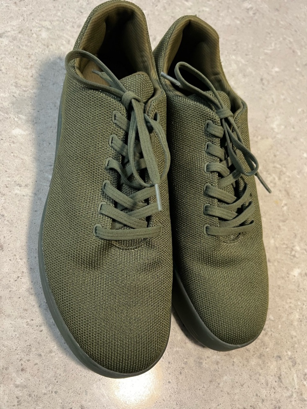 Excellent Condition- Atoms Model 001 Unisex Sneakers Clove Green Sizes M13 W14.5